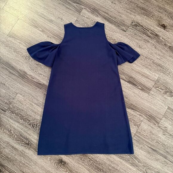 Milly Navy Cold Shoulder Dress - Picture 8 of 8
